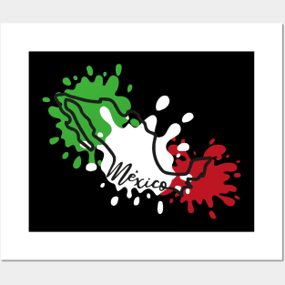 México map mexican pride country colorful spots flag hispanic heritage Posters and Art